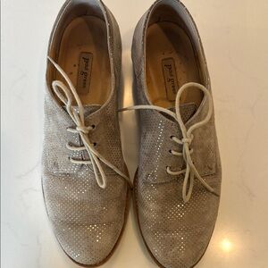Paul Green Silver Oxford Shoes